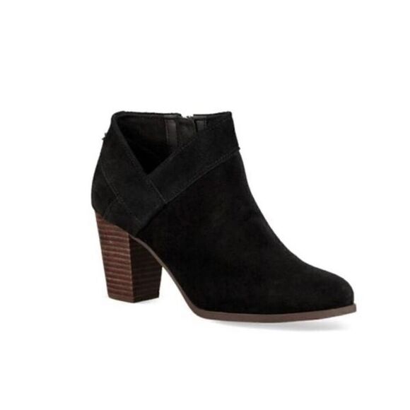 UGG Amalea Ankle Boot Sz 10 Black Side Zip Koolaburra - Picture 1 of 10